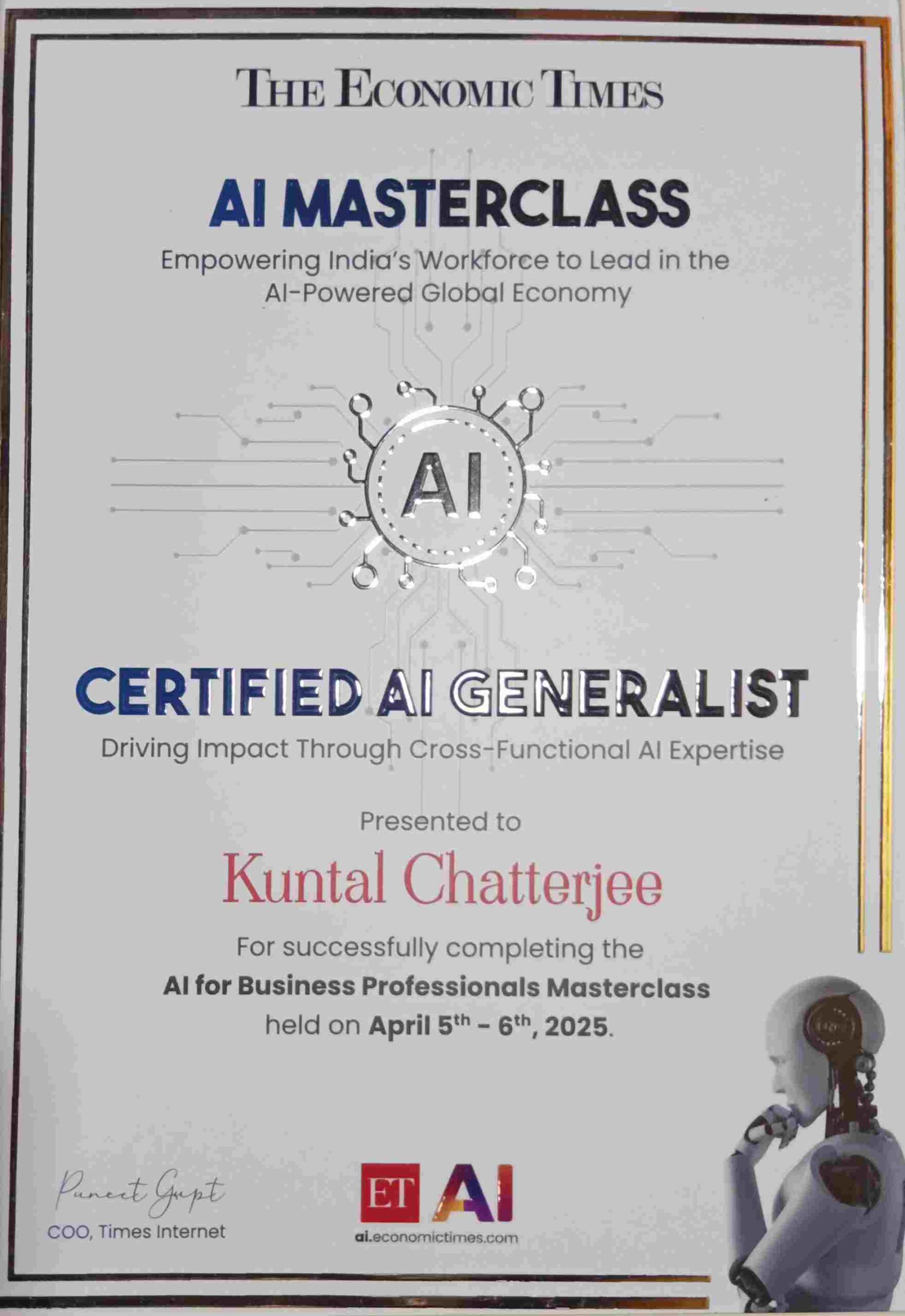 AI Certificate | MfunL Healthcare Digital Marketing AI Certificate | MfunL Healthcare Digital Marketing