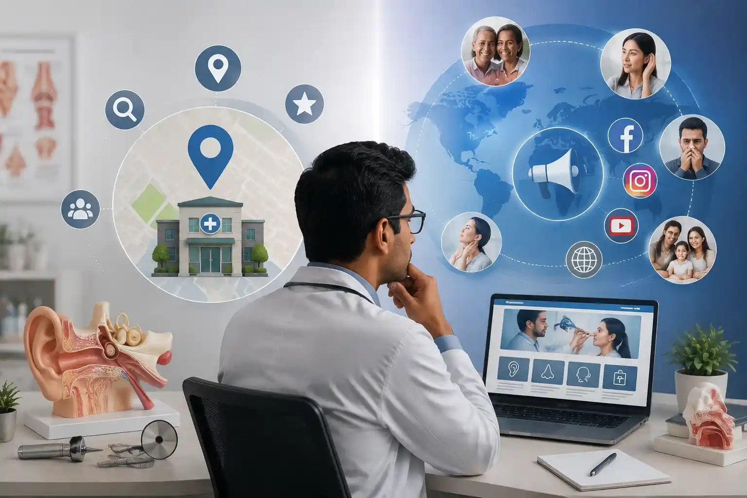 Should ENT Surgeons Focus on Local SEO or Broader Brand Marketing First?
